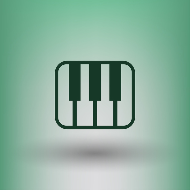 Pictograph of music keyboard concept icon - Вектор,изображение