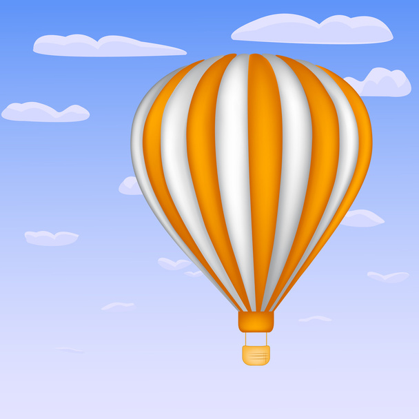 Gökyüzünde bir balon - Vektör, Görsel