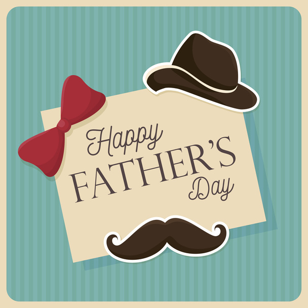 happy fathers day design - Vector, imagen