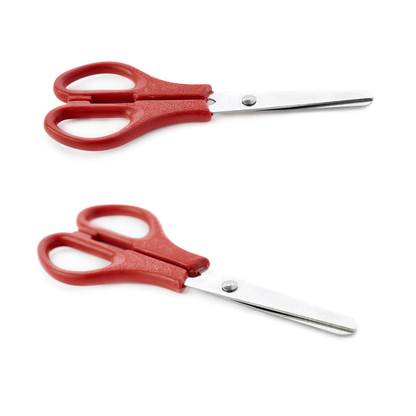 Set of Red scissors isolated over the white background - Foto, imagen