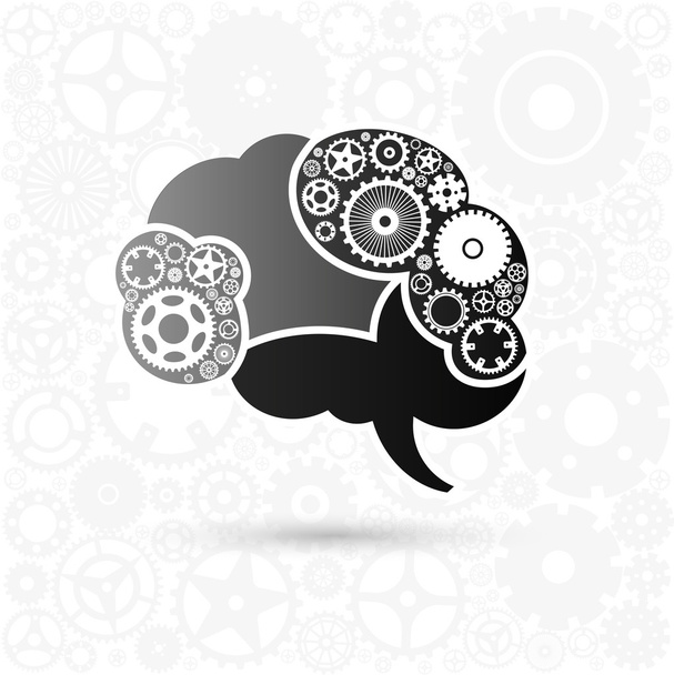 Icona del cervello con meccanismi. Illustrazione vettoriale
. - Vettoriali, immagini