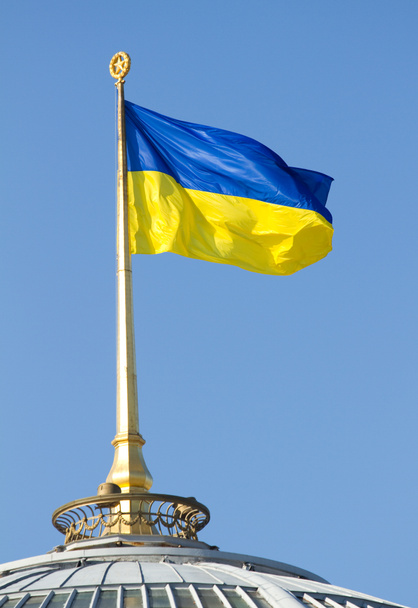 Bandeira ucraniana - Foto, Imagem