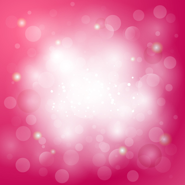 Pink abstract background with light, blurs, shining spots. - Vector, Image