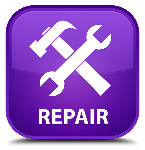 Repair (tools icon) purple square button - Photo, Image