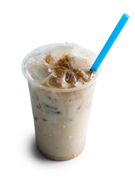 Eiskaffee isoliert auf weißem Hintergrund - Foto, Bild