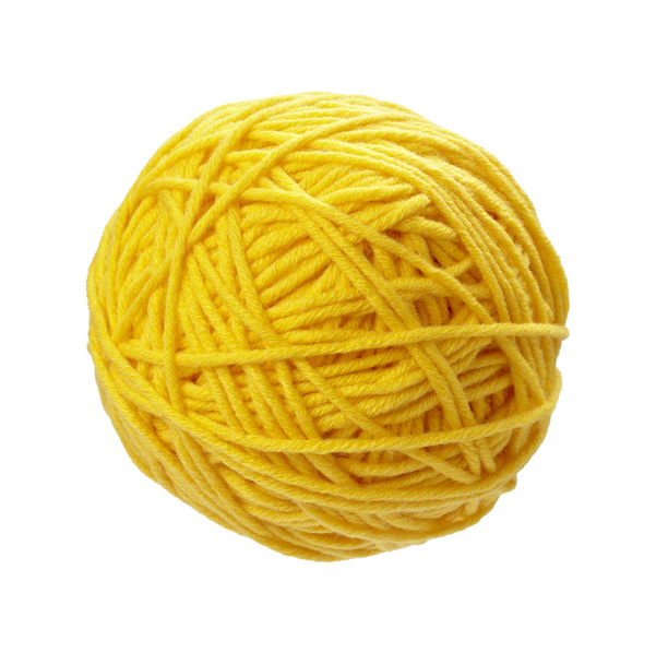 Agulha de tricô de lã
 - Foto, Imagem
