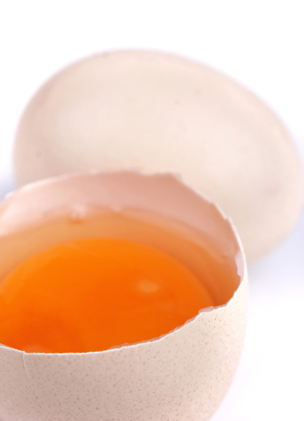 Cut egg in closeup - Φωτογραφία, εικόνα