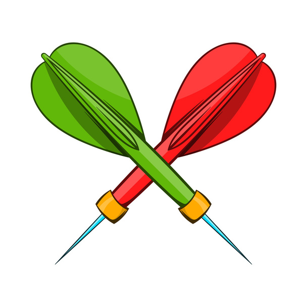 Icono de dardos, estilo de dibujos animados
 - Vector, imagen