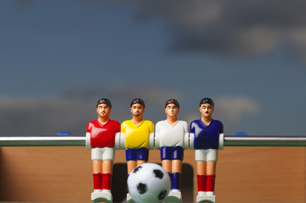foosball table soccer football players game - Foto, Imagem