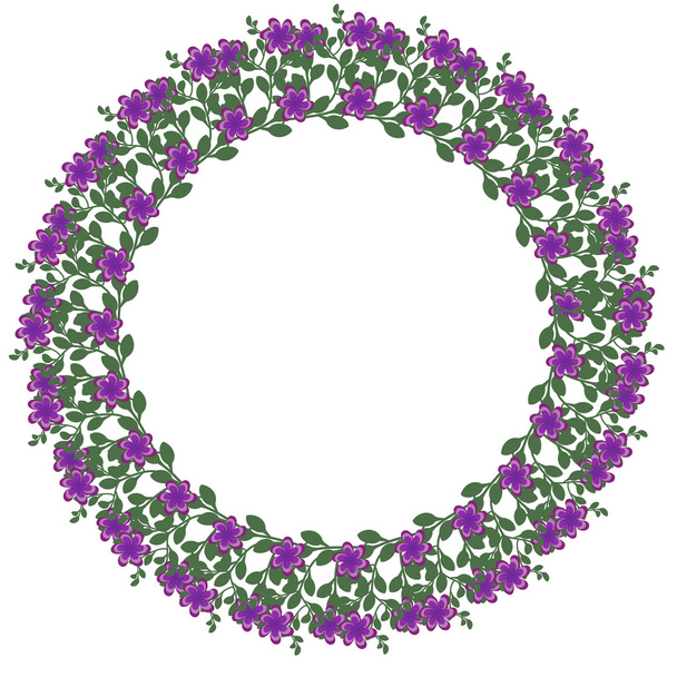 Floral frame - Vecteur, image