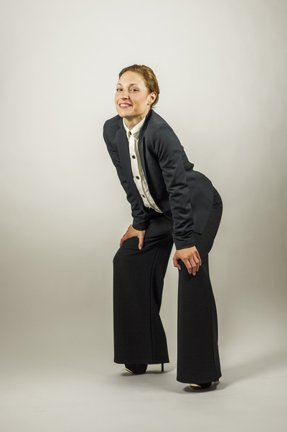 Full shot portrait of successful business woman - Fotó, kép