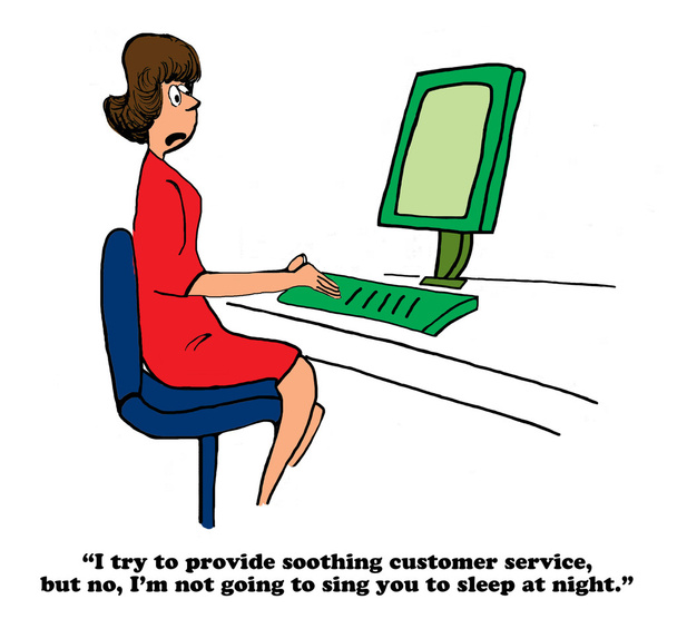 Успокаивающее обслуживание клиентов
 - Фото, изображение