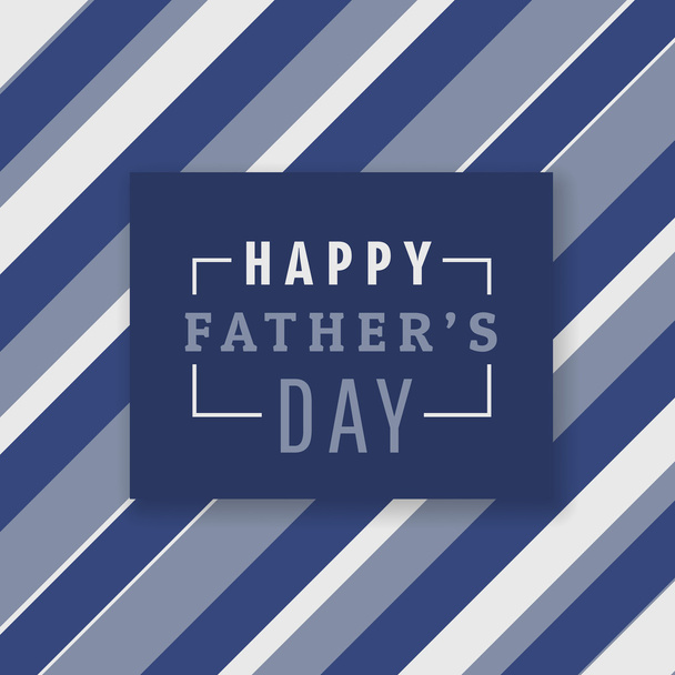 happy fathers day background with stripes - Vector, Image