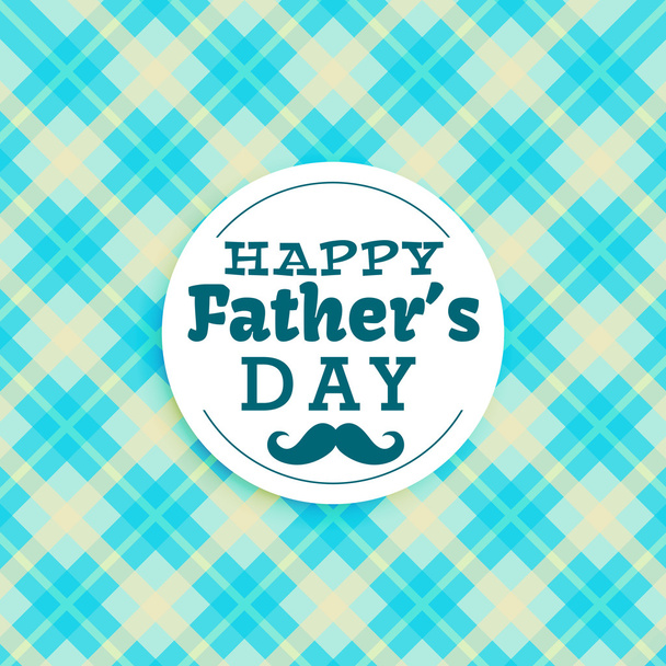 happy fathers day text in blue background - Vektori, kuva