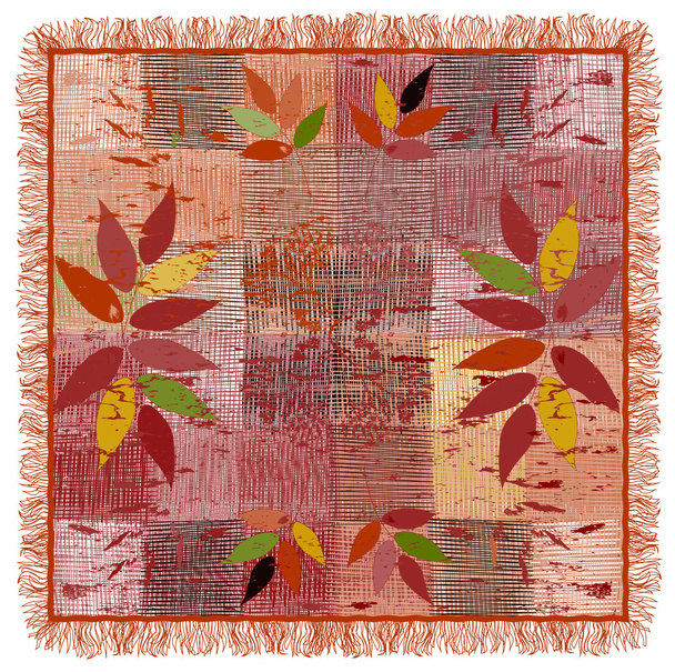 barevný koberec s květinovým vzorem - Vektor, obrázek