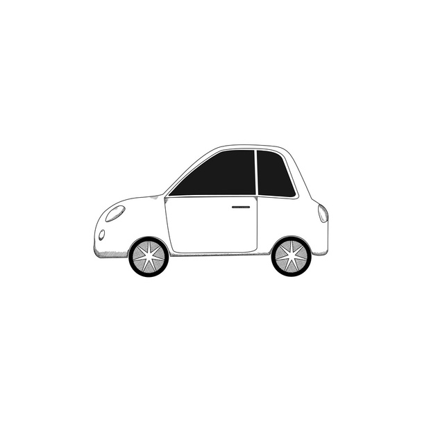Vectorillustratie van auto, vervoer - Vector, afbeelding