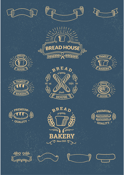 Retro-Etikett der Brotbäckerei - Vektor, Bild