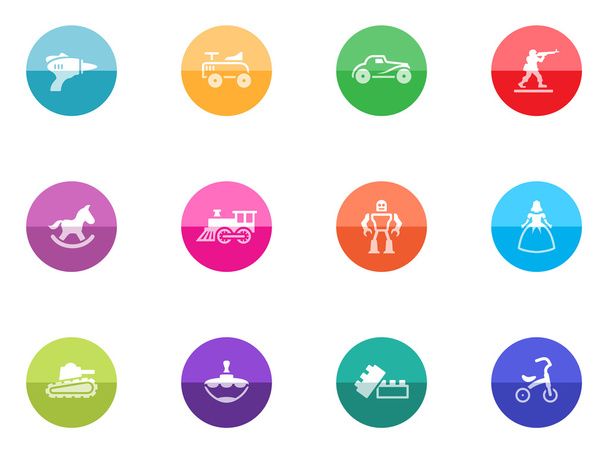 icone incastonate in cerchi colorati
 - Vettoriali, immagini