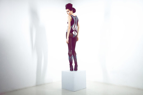 Girl in futuristic clothes - Valokuva, kuva