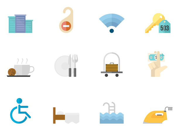 Set icone a colori piatti
 - Vettoriali, immagini