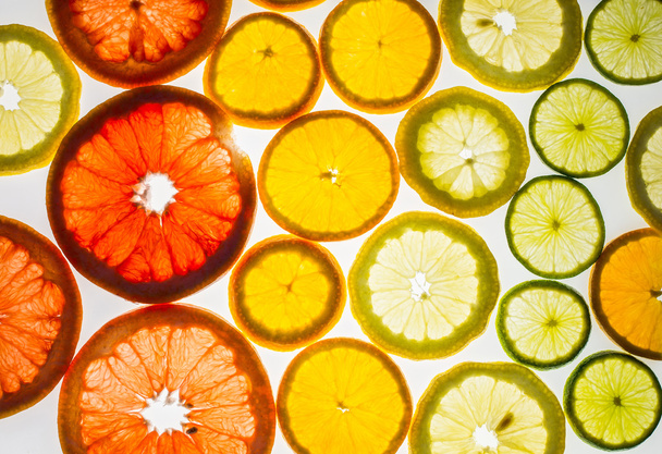 Various citrus slices - Valokuva, kuva
