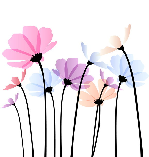 wektor ilustracja kwiatów - Wektor, obraz