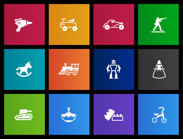 icone impostate in stile Metro
 - Vettoriali, immagini