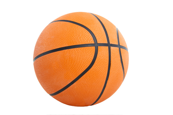 Kosárlabda elszigetelt fehér background - Fotó, kép