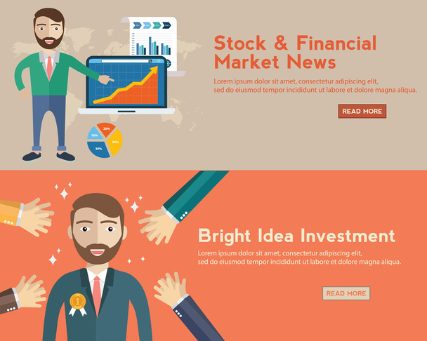 business, finance, stock market template - Vector, Image