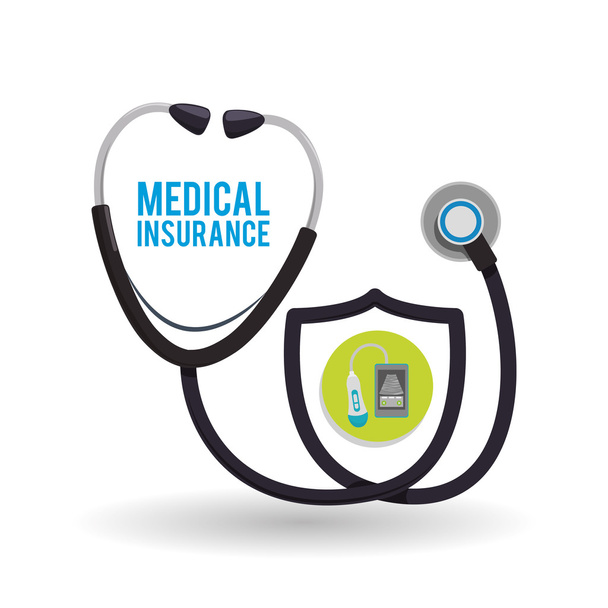 medizinisches Versorgungsdesign. Gesundheitsikone. weißer Hintergrund, isoliert - Vektor, Bild