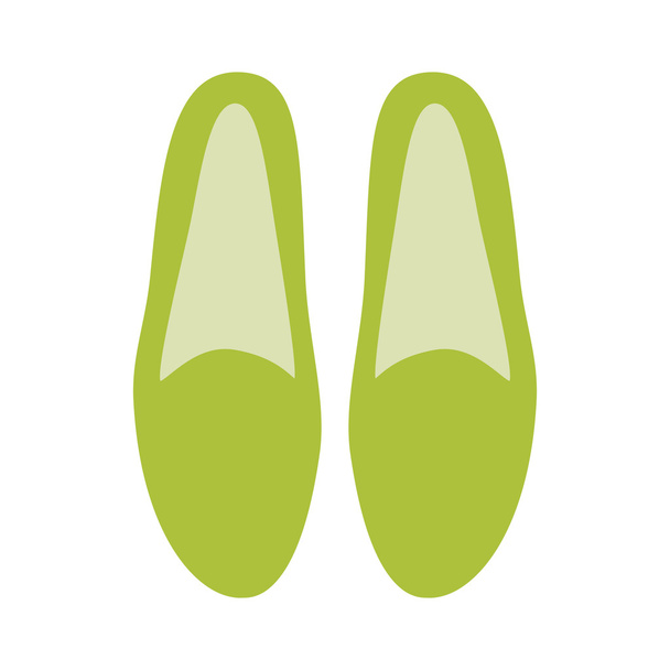 Shoes icon - fashion element on white background. Footwear icon. Slippers - simple and minimalistic. Vector illustration. - Вектор,изображение