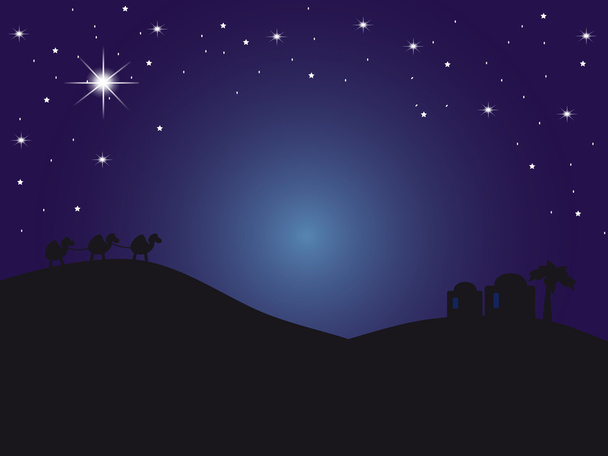 Backround night Bethlehem - Photo, Image