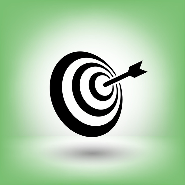 Pictograph of target concept icon - Vetor, Imagem