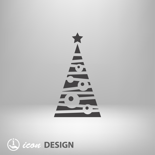 Pictograph of christmas tree concept icon - Διάνυσμα, εικόνα