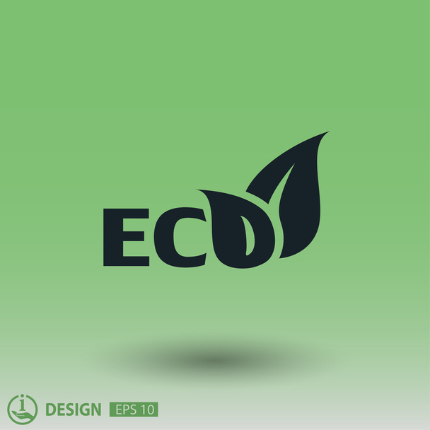 Pictograph of eco concept icon - Vector, Image