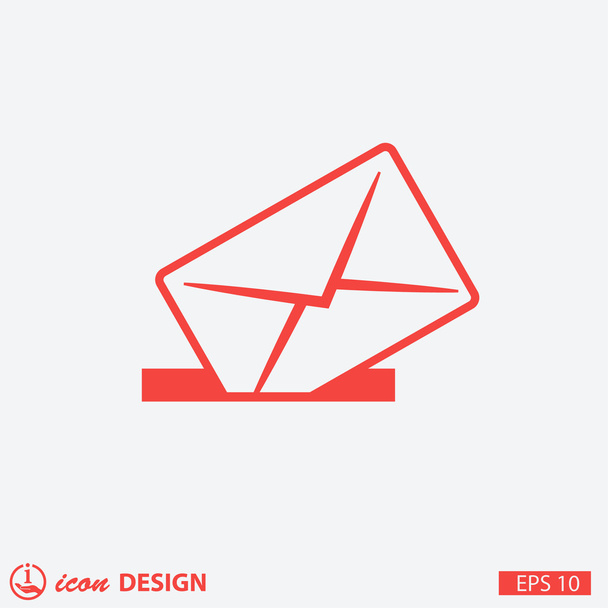 Pictograph of mail concept icon - Vector, imagen
