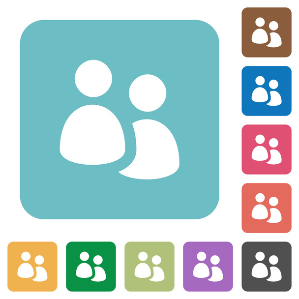 Flat user group icons - Vector, Image