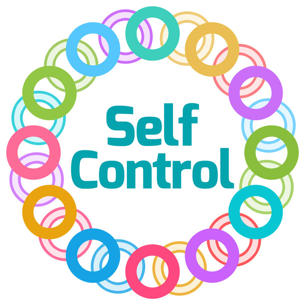 Self Control  Colorful Rings Circular - Zdjęcie, obraz