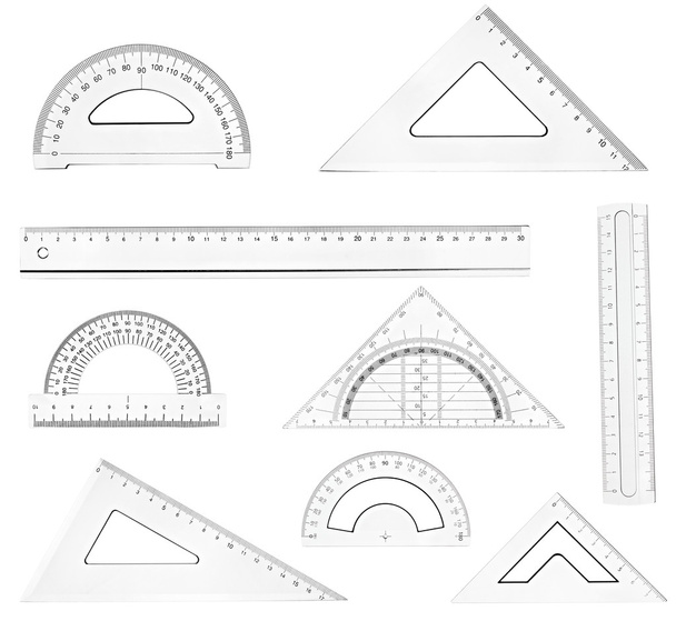 régua de plástico matemática geometria educação escolar
 - Foto, Imagem