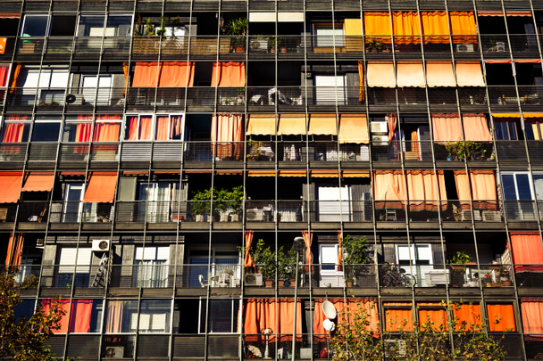 Rows of balconies and windows - Photo, Image