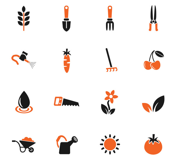 gardening icon set - Vector, Image