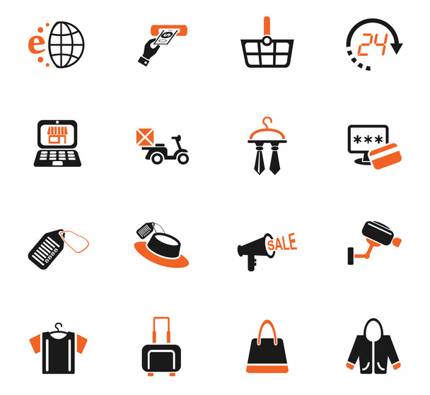 Nakupování a e-commerce sada ikon - Vektor, obrázek