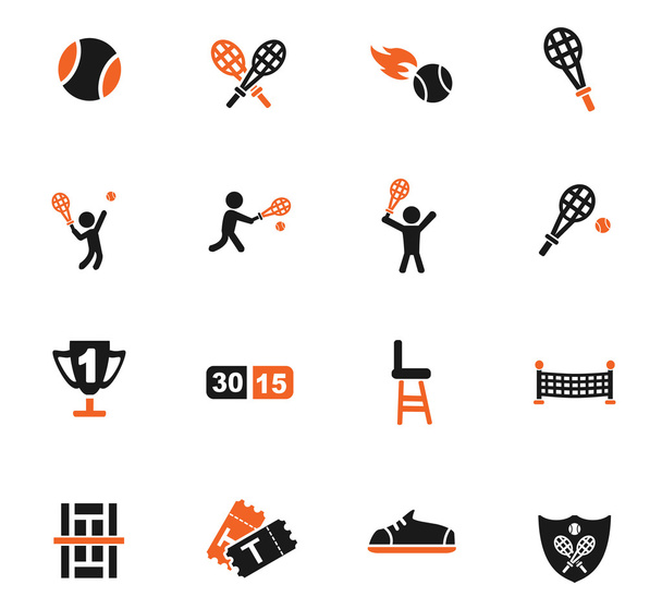 Set di icone tennis
 - Vettoriali, immagini