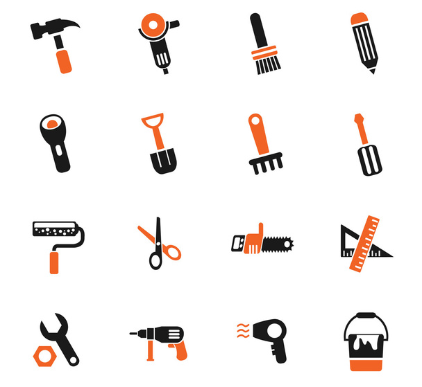 munka tools ikon készlet - Vektor, kép