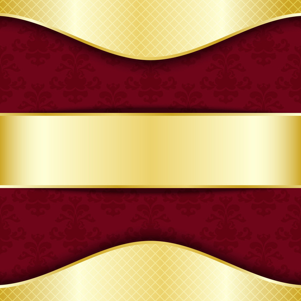 Gold and red template - Vector, Image