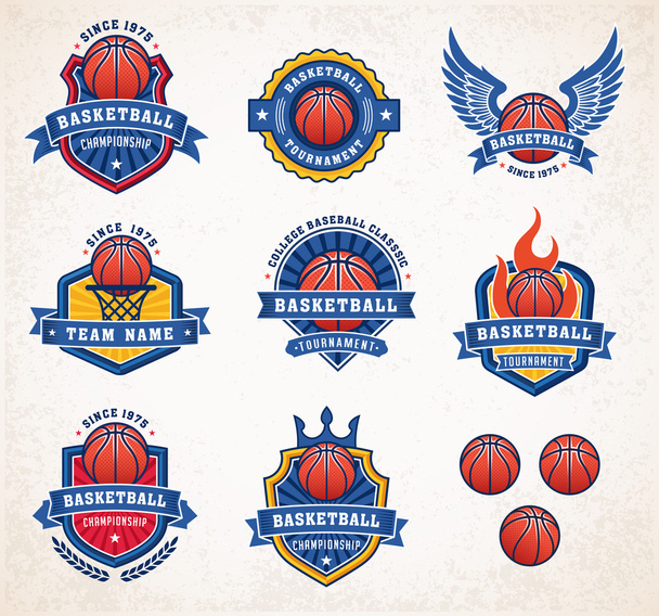 Vetor de basquete Logos 2
 - Vetor, Imagem