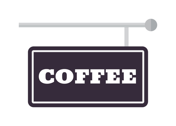 Coffee sign vector illustration. - Vektor, kép