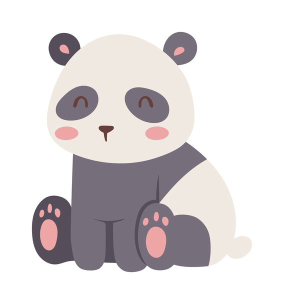 Panda beer vector illustratie. - Vector, afbeelding