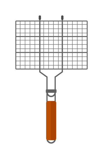 Grilling basket vector illustration. - Vector, Image