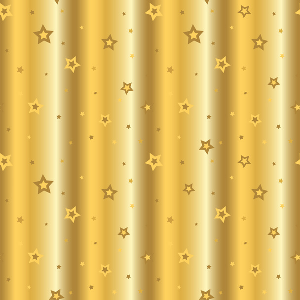 stars gold background cartoon wave - Vetor, Imagem
